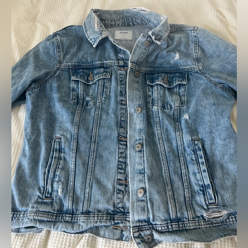 Distressed Jean Jacket - Picture 2 of 4